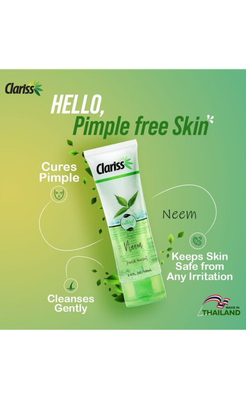 CLARISS NEEM FACE WASH 100ml - Image 4