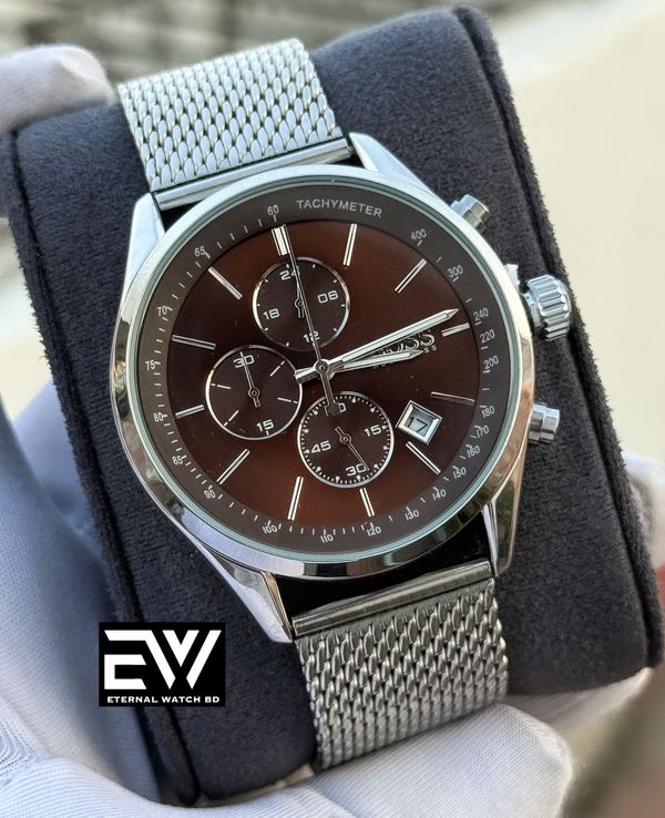 BOSS CHRONO MASH CHAIN BROWN DIAL