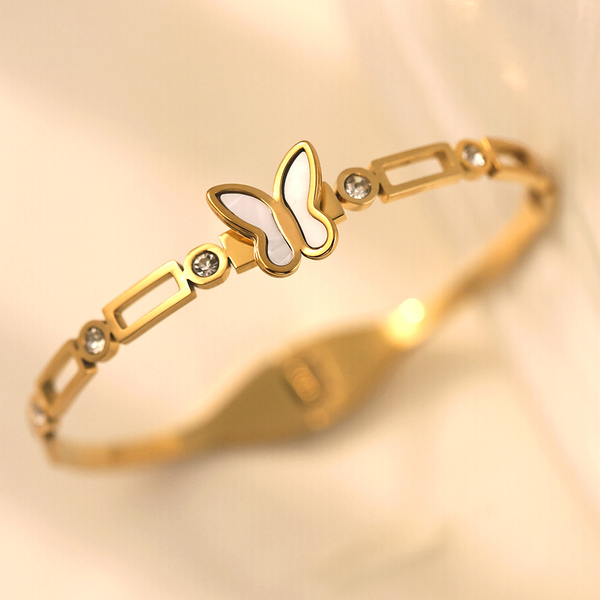Butterfly cuff bracelet
