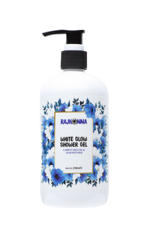 Rajkonna White Glow Shower Gel 330ml - Image 1