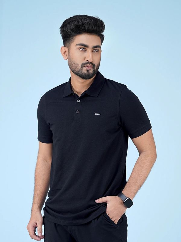 Mens Premium Polo T-Shirt-Black
