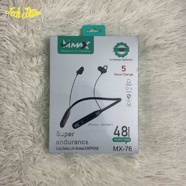 MMAX MX-76 super endurance Long battery life wireless Earphone