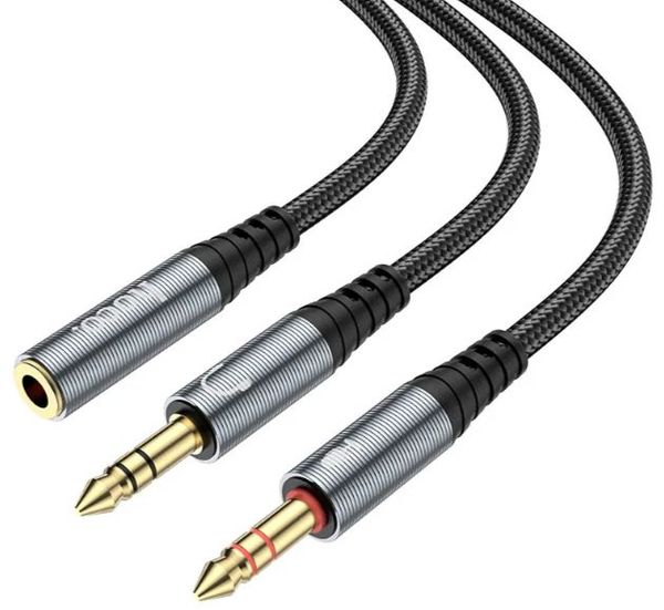 HOCO UPA21 3.5mm female to 2*3.5mm male Audio Cable Adapter