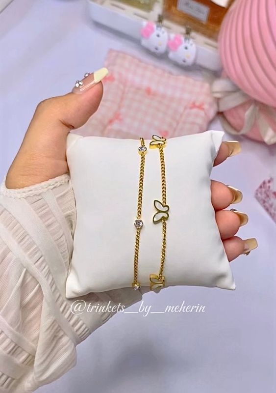 18k gold plated bracelet (Butterfly)