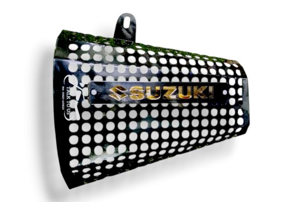 Premium Black Silencer Cover For Suzuki Gixxer All Model