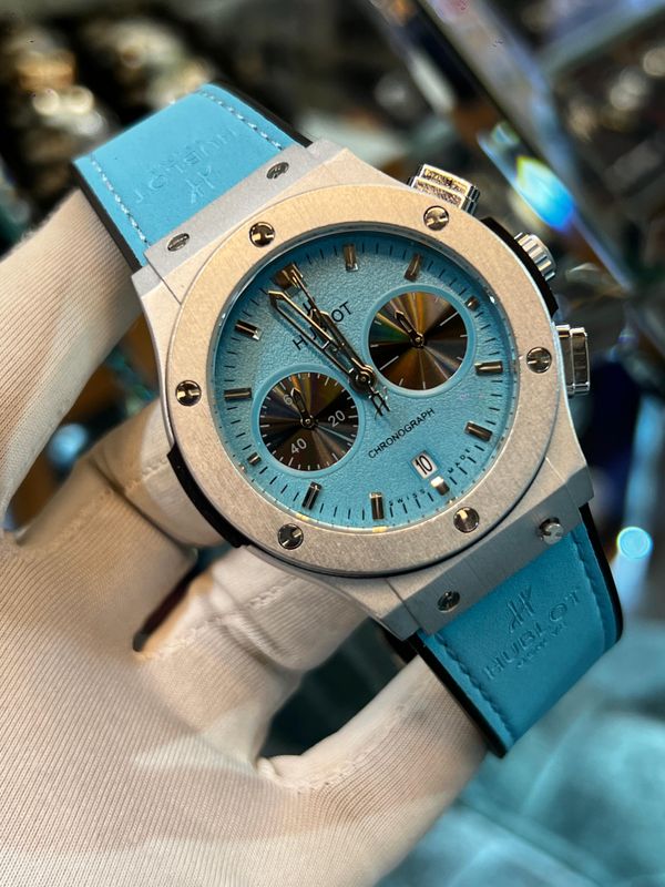 Hublot Classic Fusion Silver Case Tiffany Belt Tiffany Dial V2