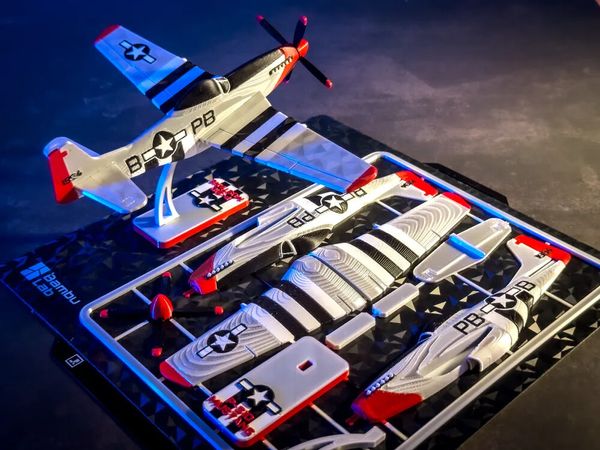 P51D Mustang Plane Kit Card