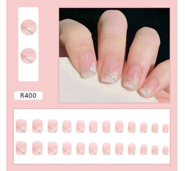 99 Taka only 😍😍😍😍24 pcs fake nails set 🥺💗 with glue stick / sticker