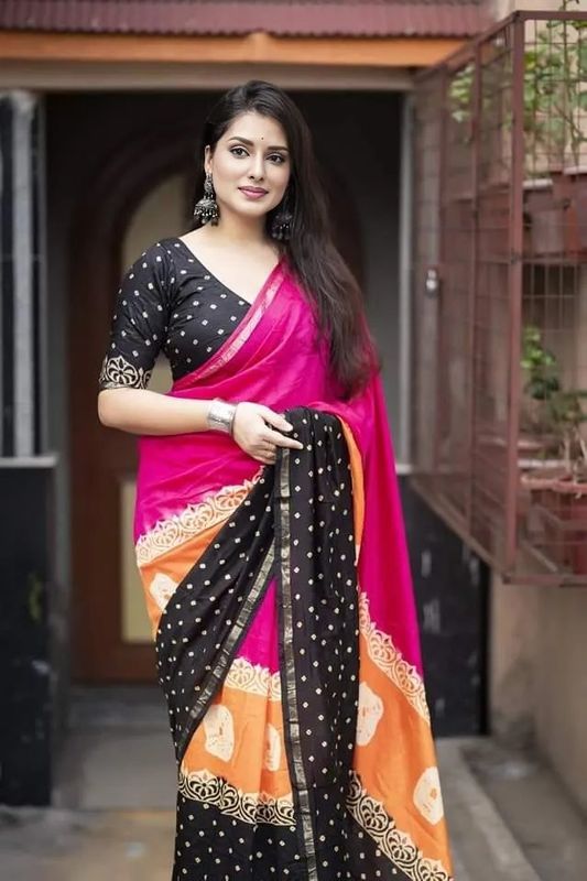 Digital Print Sharee with Blouse