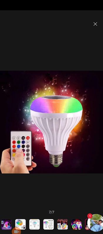 High-quality Smart Music Led Light Bulb With Remote Control and Bluetooth Speaker