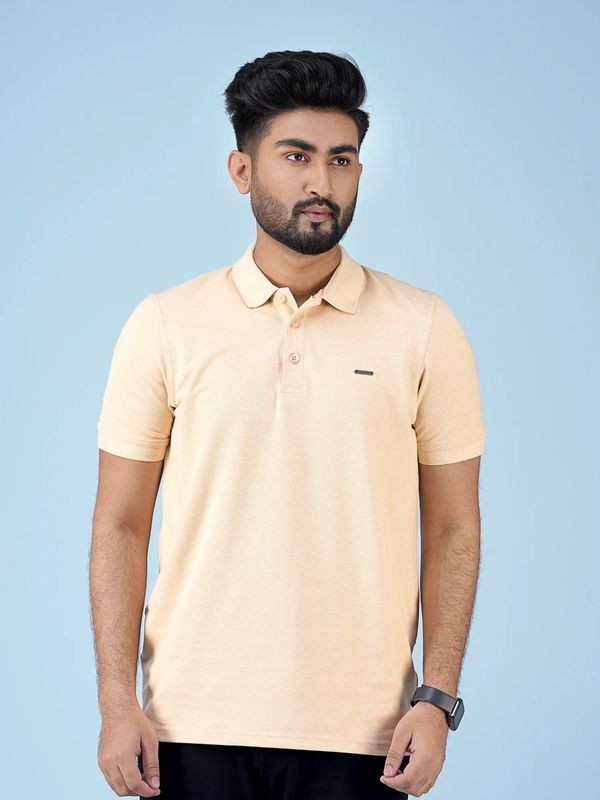 Mens Premium Polo T-Shirt-Beige