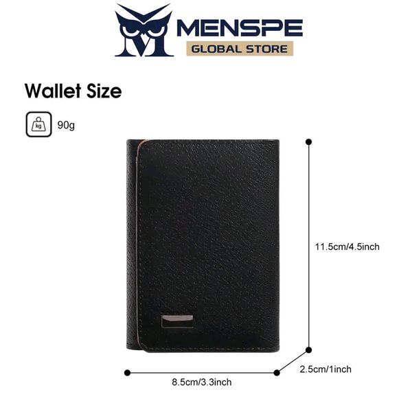 💥MENSPE Anti-Theft RF ID Blocking Safety PU Leather Wallet - Image 2