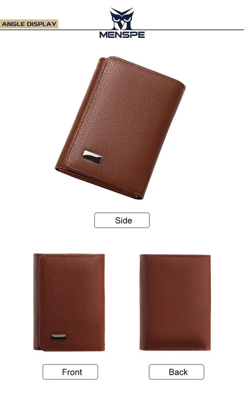 💥MENSPE Anti-Theft RF ID Blocking Safety PU Leather Wallet - Image 8