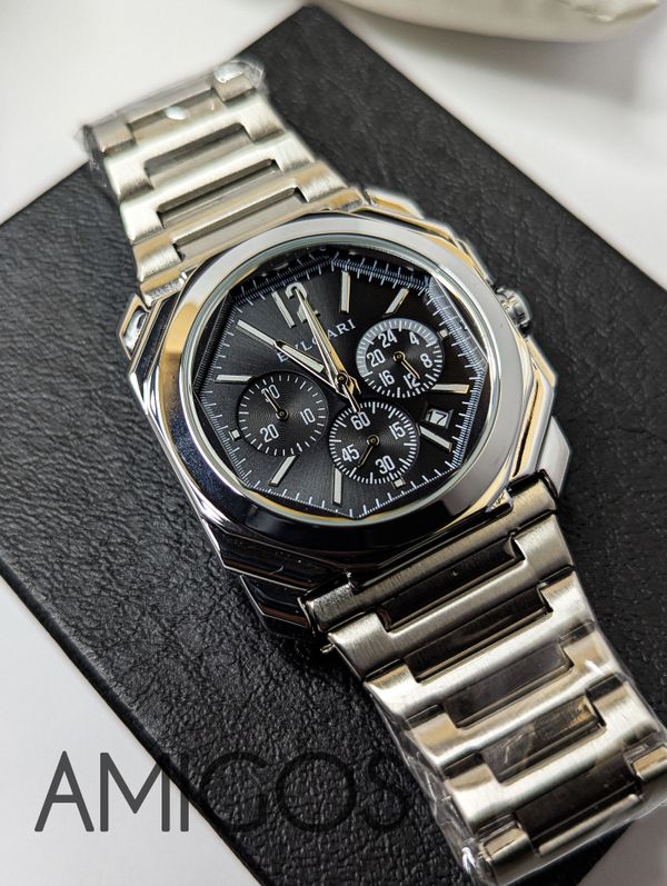 Bulgari Octo Finissimo Chronograph GMT with a Black dial