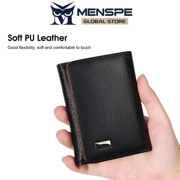 💥MENSPE Anti-Theft RF ID Blocking Safety PU Leather Wallet - Image 5