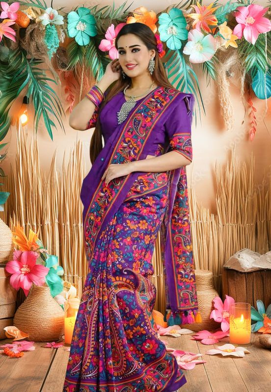 Digital Print Sharee with Blouse Piece