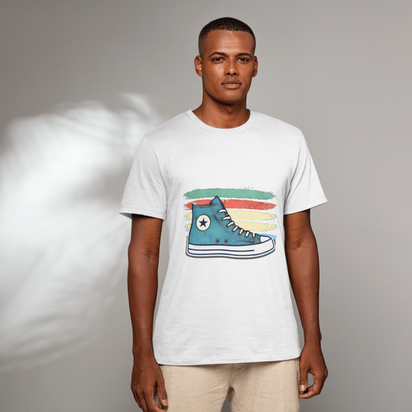 Men'S Stylish White T-SHIRT (unic design)