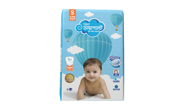 Bashundhara Diapant - Standard Series S (42pcs/ packet) Pant Style Baby Diaper for 4-8kg Babies