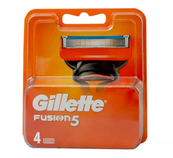 Gillette Fusion Manual Shaving Razor Blades Cartridge 4 pcs
