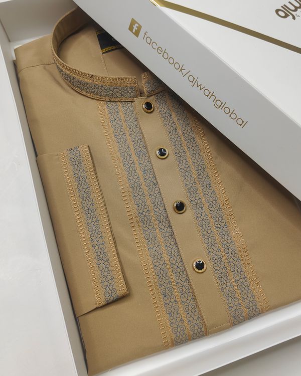 Golden Heritage premium embroidery Panjabi