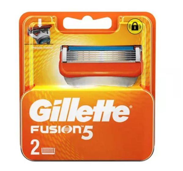 Gillette Fusion Manual Shaving Razor Blades Cartridge 2 pcs