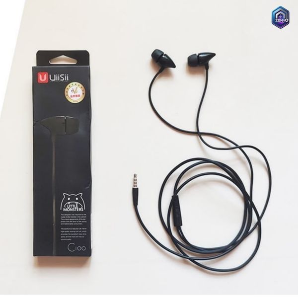 UiiSii C100 Earphone – Black Color