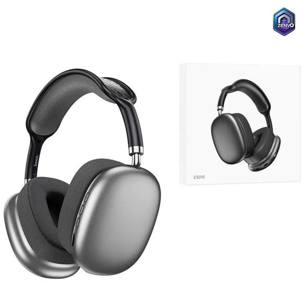 Hoco ESD15 Wireless Bluetooth Headphones – Dark Grey Color