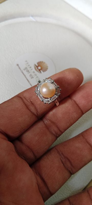Pearl Adjustable Finger Ring