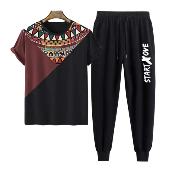 T-Shirt + Trouser Combo Set for Men – Perfect Everyday Wear