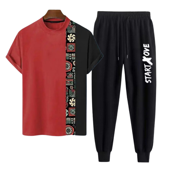 Premium T-Shirt + Trouser Combo Set for Men