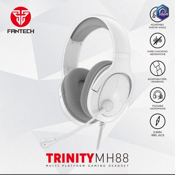 Fantech TRINITY MH88 Space Edition Multiplatform Gaming Headset – White