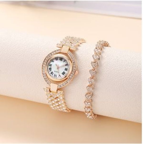 Diamond Rose Gold Women’s Watch | Free Luxury Bracelet Gift Set - Image 2