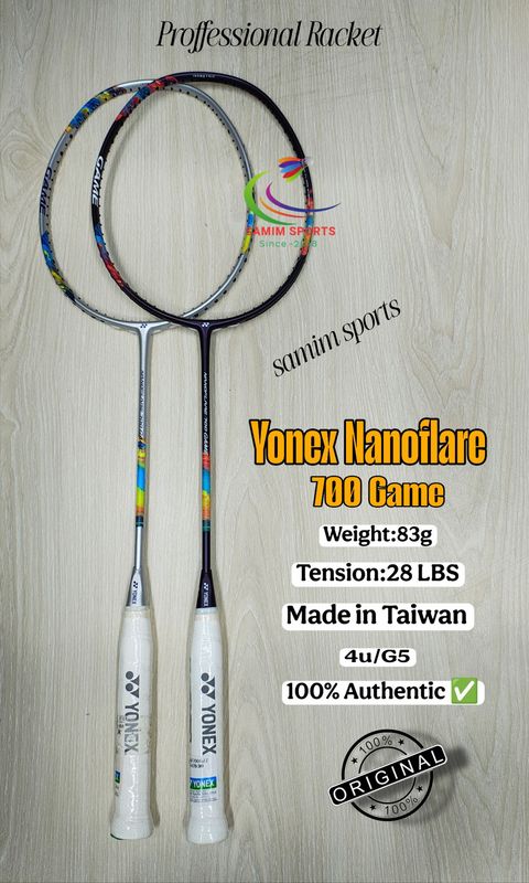 Yonex Nanoflare 700 Game Badminton Racket (4u/G5) Made in Taiwan