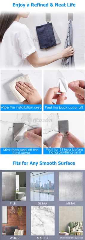 MAYTTO 8PCS Adhesive Hooks No-Drill - Image 8