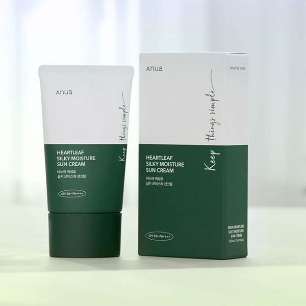 Anua Heartleaf Silky Moisture Sun Cream
