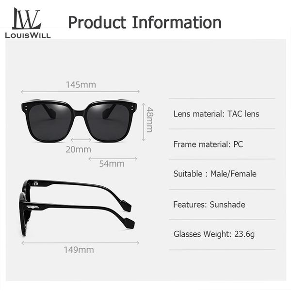 LouisWill UV400 Eyes Protection Day Night Dual Use Fashion Women Sunglass - Image 2