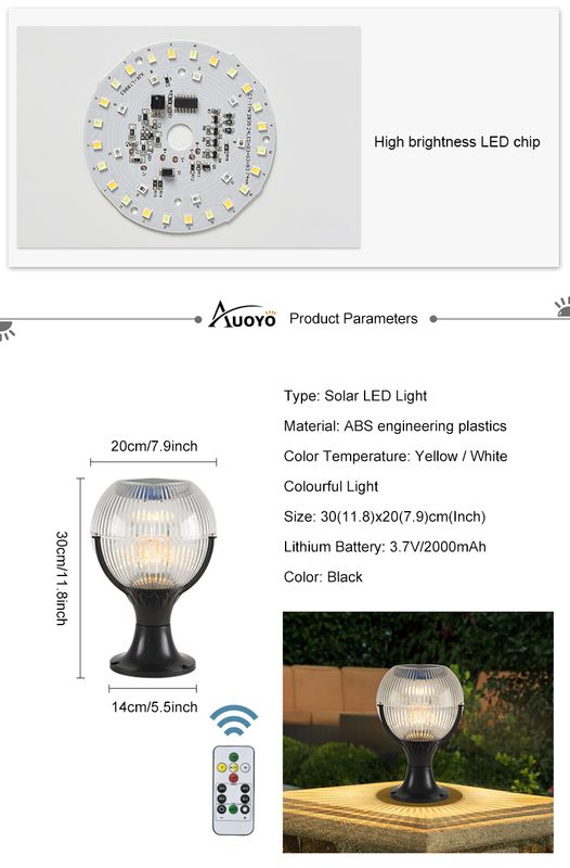 Auoyo Solar LED Light Courtyard Fence - Image 5