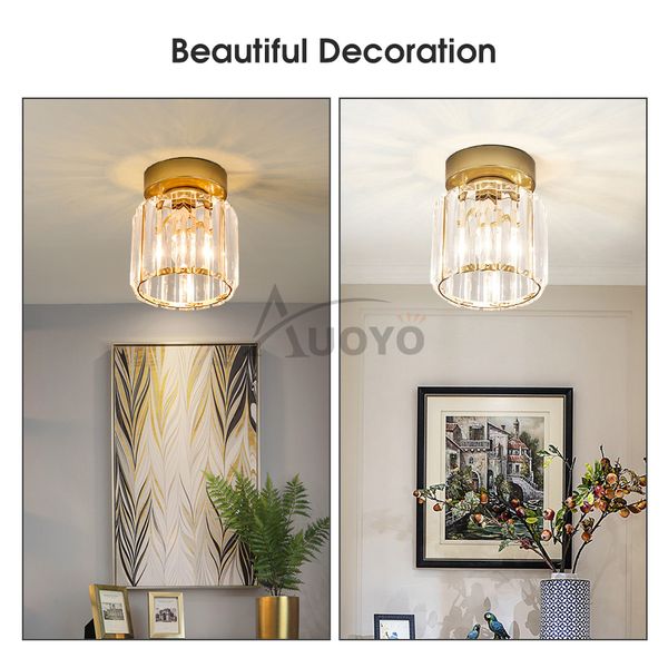 Auoyo Crystal Ceiling Lamp Wall Lamp - Image 3
