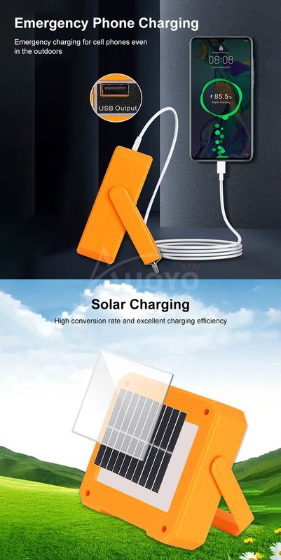=999
Auoyo LED Solar USB Rechargeable Waterproof Handheld Portable Spotlight - Image 10