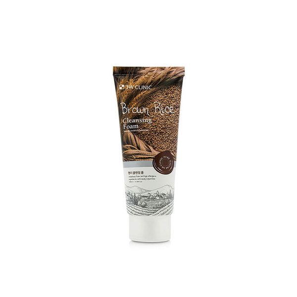 3W Clinic Brown Rice Foam Cleansing