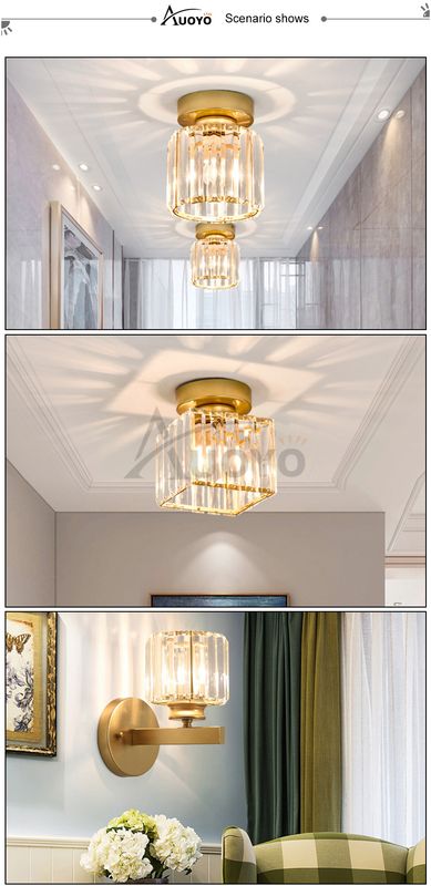 Auoyo Crystal Ceiling Lamp Wall Lamp - Image 9