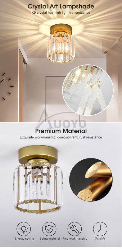 Auoyo Crystal Ceiling Lamp Wall Lamp - Image 10