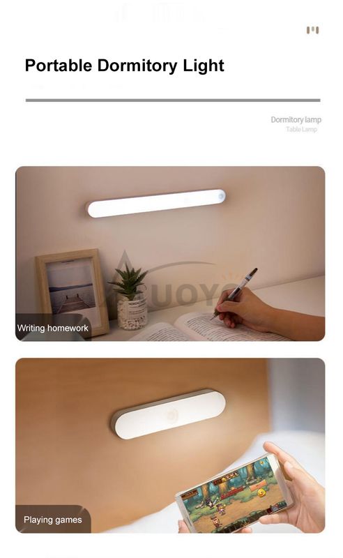 Auoyo LED Long Light 10CM 30CM Cupboard Wardrobe Bed Light - Image 8