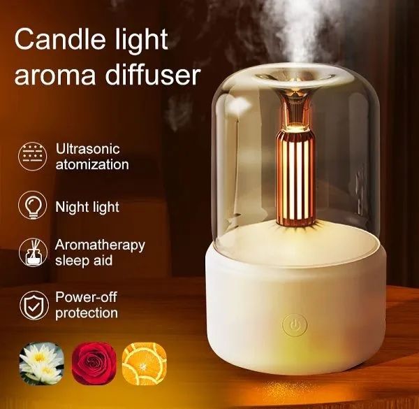 GearUP DQ702 Aroma Diffuser Humidifier (120ml) – White