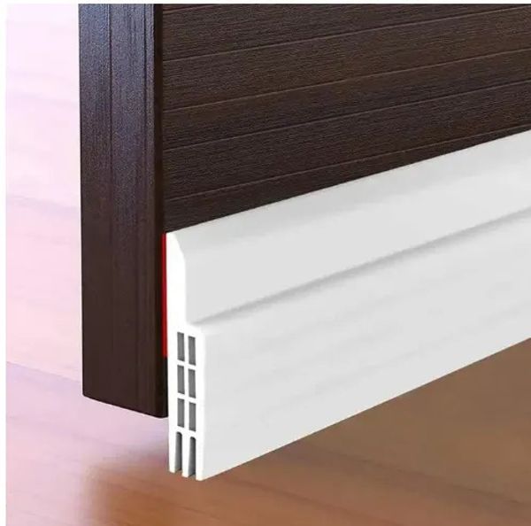 Premium Door Bottom Seal Strip Adhesive Under Door Silicone Sweep Weather Stripping Door Draft Stopper Rubber Strip Door Block for Doors and Windows