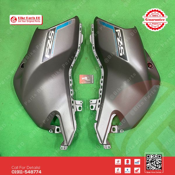 Tanky Box (2D-Mat Grey) for Yamaha FZS V3 (Mat Grey) bike.