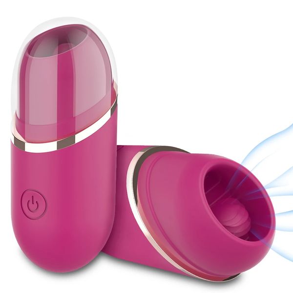 Silicone Tongue Licking Clit Vibrators 9 Modes G-Spot Vagina Vibrating Stimulator Magnetic Charging adult Sex Toys For men Woman
