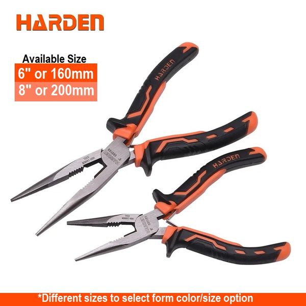 HARDEN Long Nose Plier (6 inch | 8 inch) Range Hand Tool Pliers carbon steel 560156 | 560158
