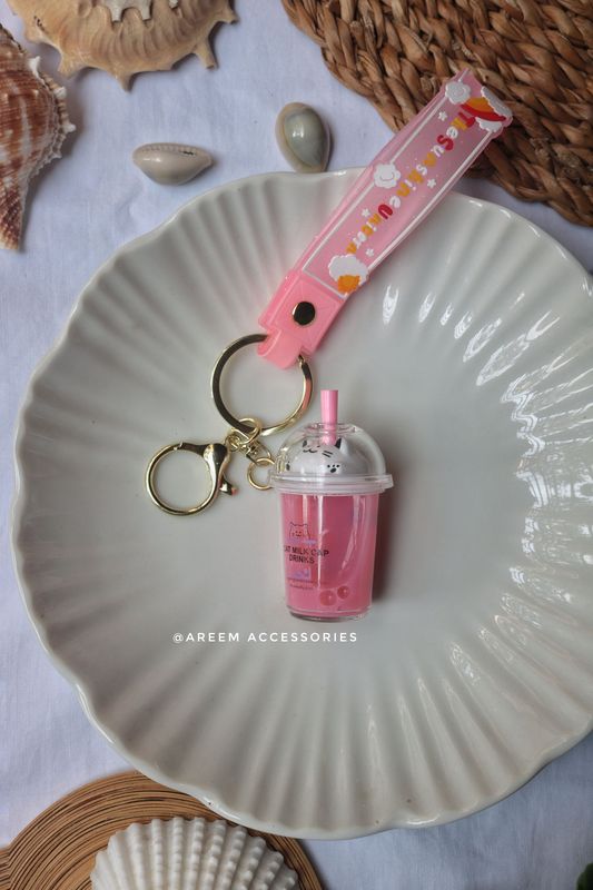 Boba Drink Key Chain