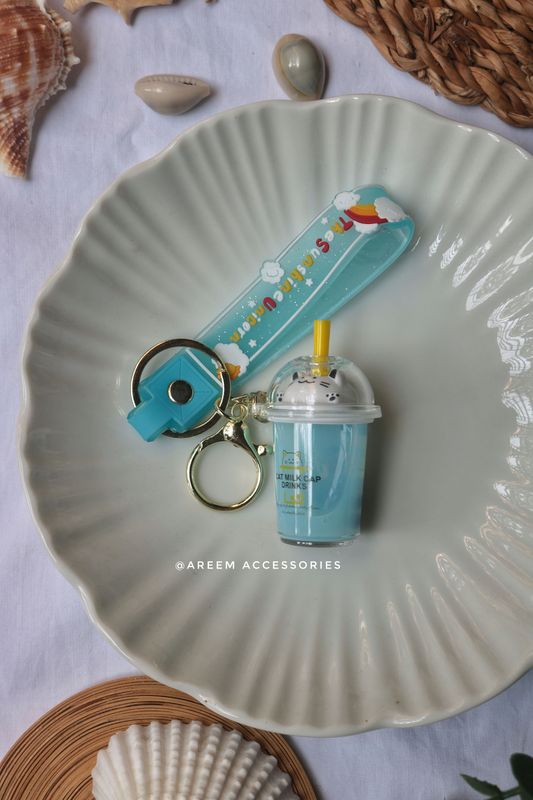Boba Drink Key Chain